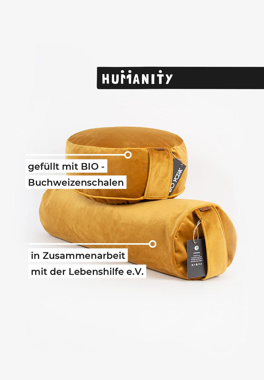 Yoga Kissen Set Samt