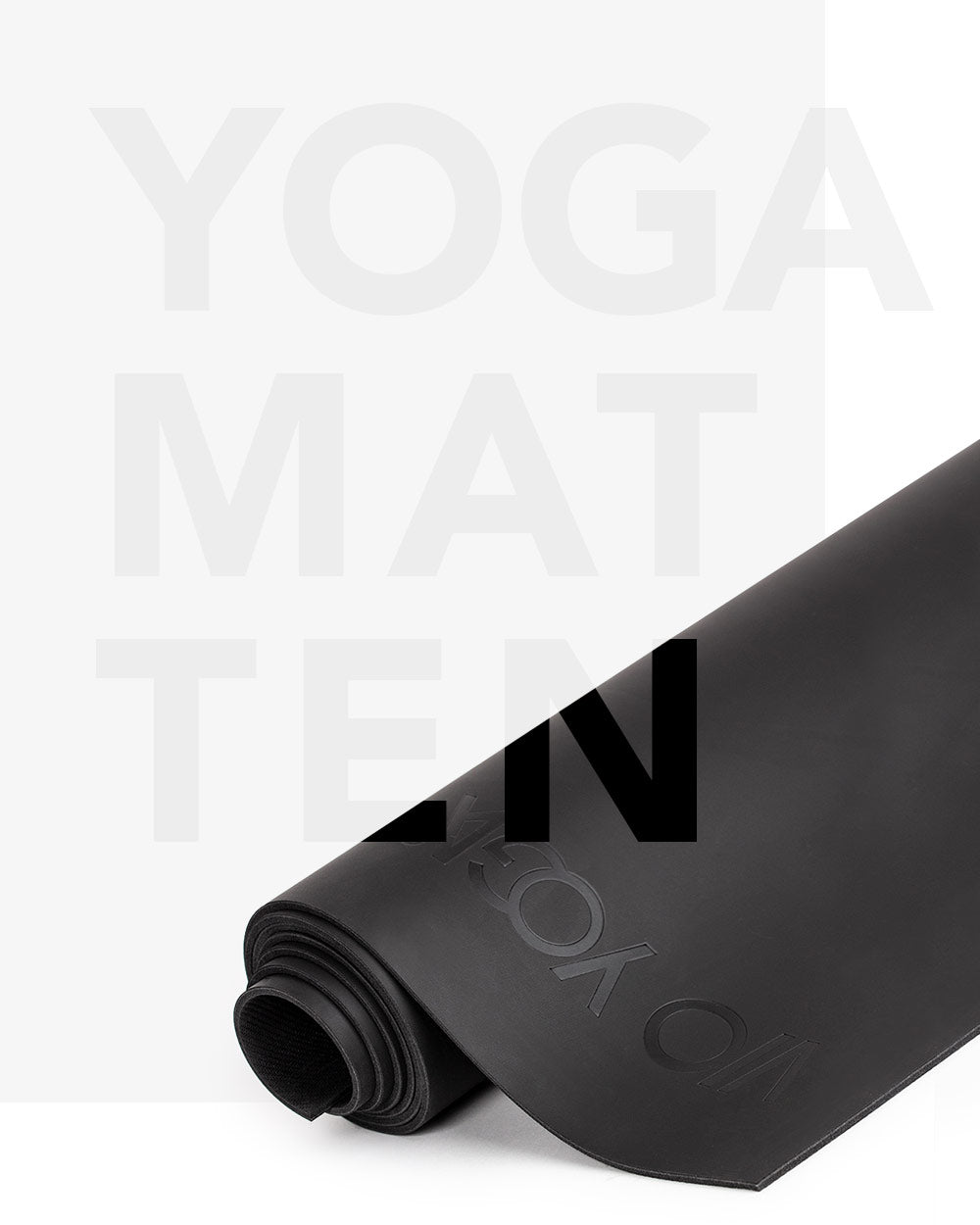 Yogamatte aus Naturkautschuk - Gripster Schwarz von VIO YOGA