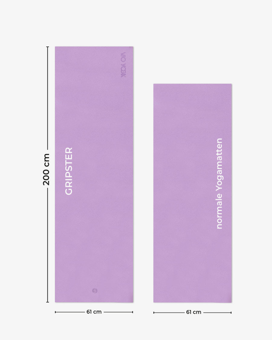 Yogamatte Gripster - 200 cm Länge - Lavender VIO YOGA®
